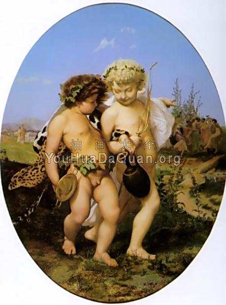 Drunken Bacchus and Cupid - 让·莱昂·杰罗姆